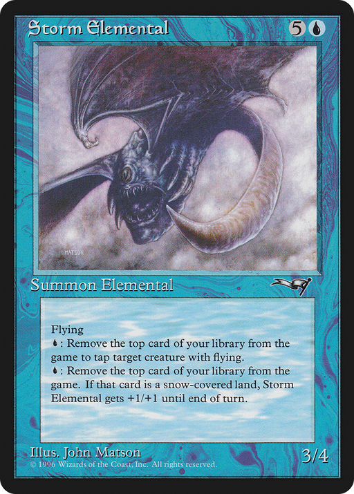 Storm Elemental (ALL-037) [Alliances] MTG Single Wizards of the Coast