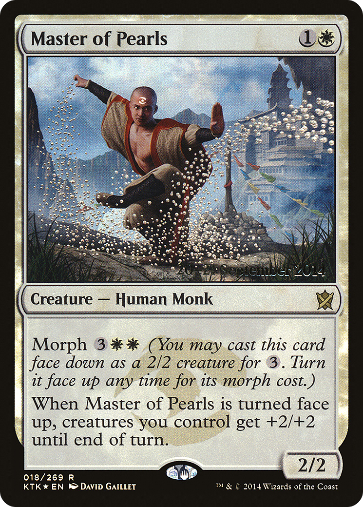Master of Pearls (PRE-18S) [Khans of Tarkir Promos] Foil MTG Single Wizards of the Coast