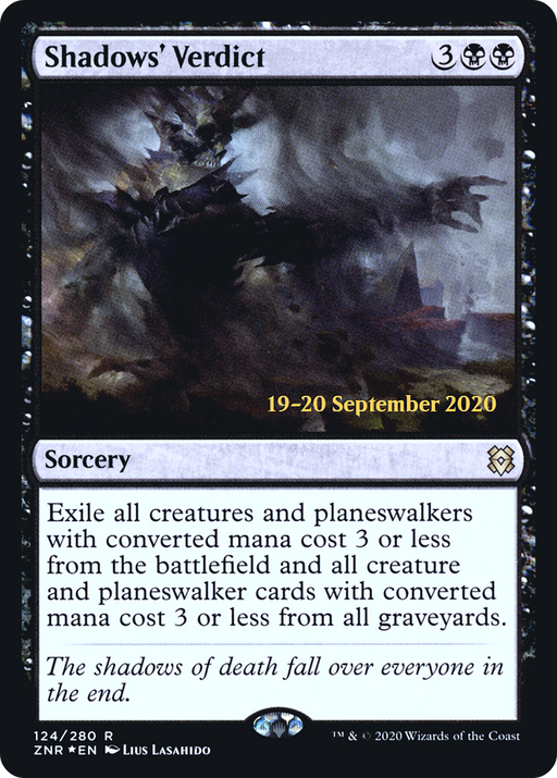 Shadows' Verdict (PRE-124) [Zendikar Rising Promos] Foil MTG Single Wizards of the Coast