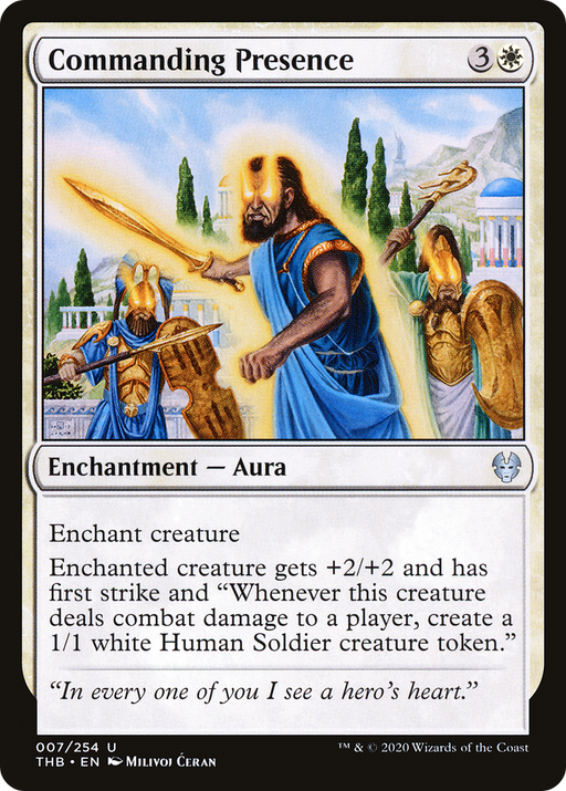 Commanding Presence (THB-007) [Theros Beyond Death] MTG Single Wizards of the Coast