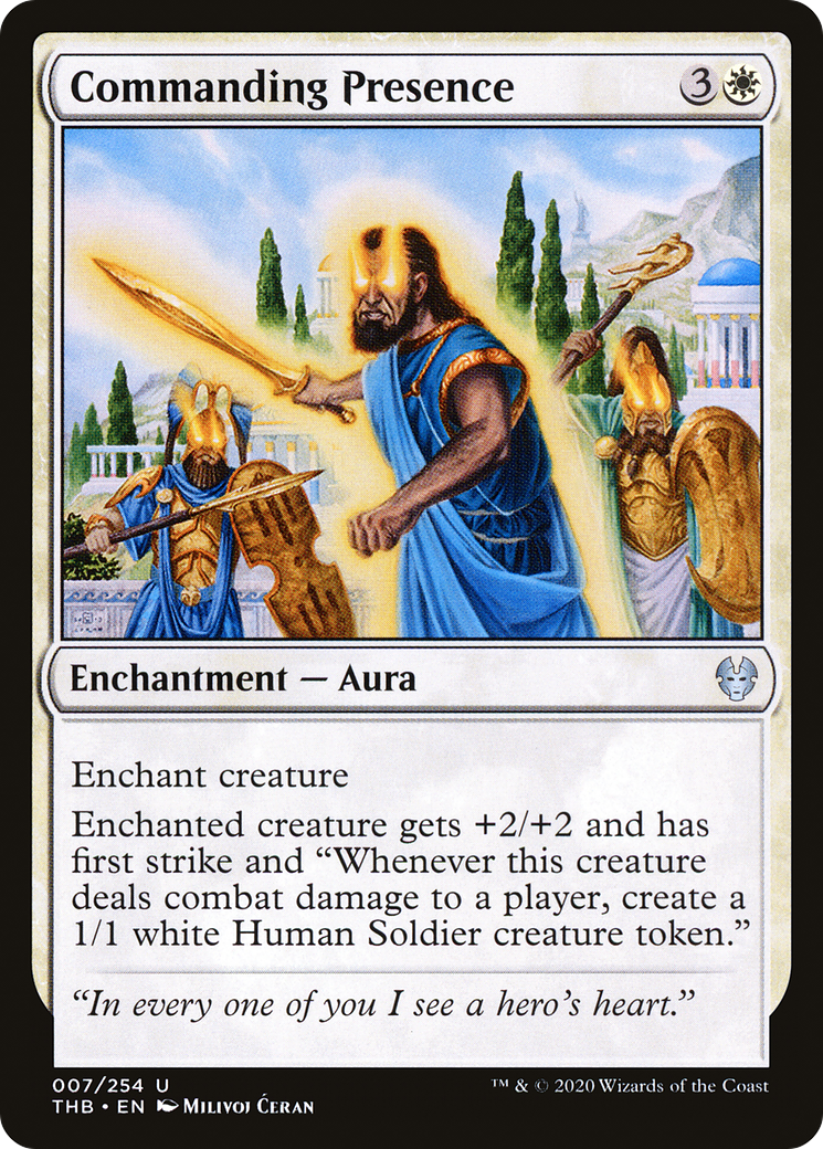 Commanding Presence (THB-007) [Theros Beyond Death] Foil MTG Single Wizards of the Coast