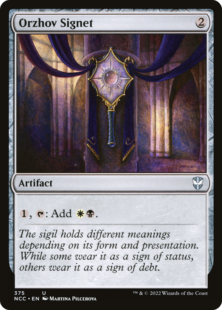 Orzhov Signet (NCC-375) [New Capenna Commander] MTG Single Wizards of the Coast