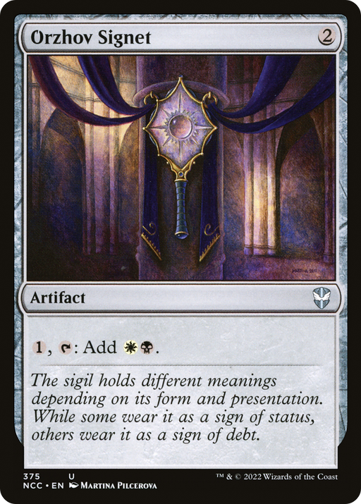Orzhov Signet (NCC-375) [New Capenna Commander] MTG Single Wizards of the Coast