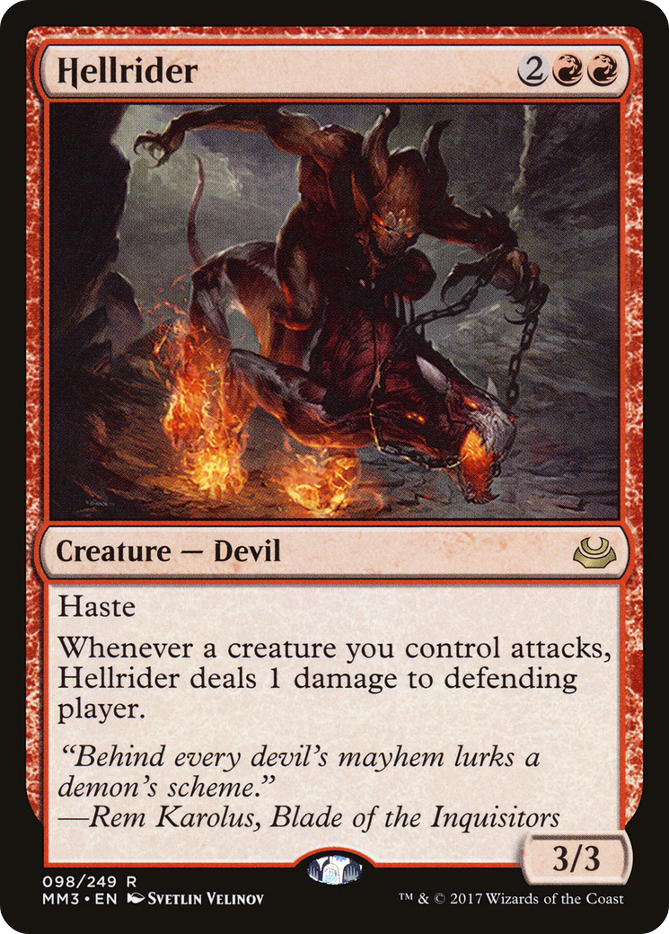 Hellrider (MM3-098) [Modern Masters 2017] MTG Single Modern Masters 2017