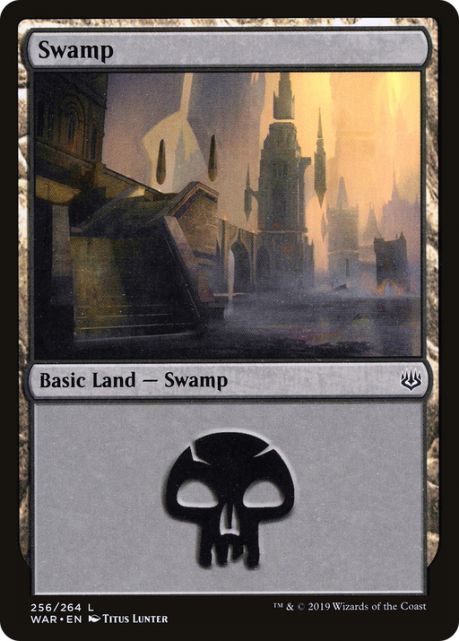 Swamp (WAR-256) [War of the Spark] Foil MTG Single Wizards of the Coast
