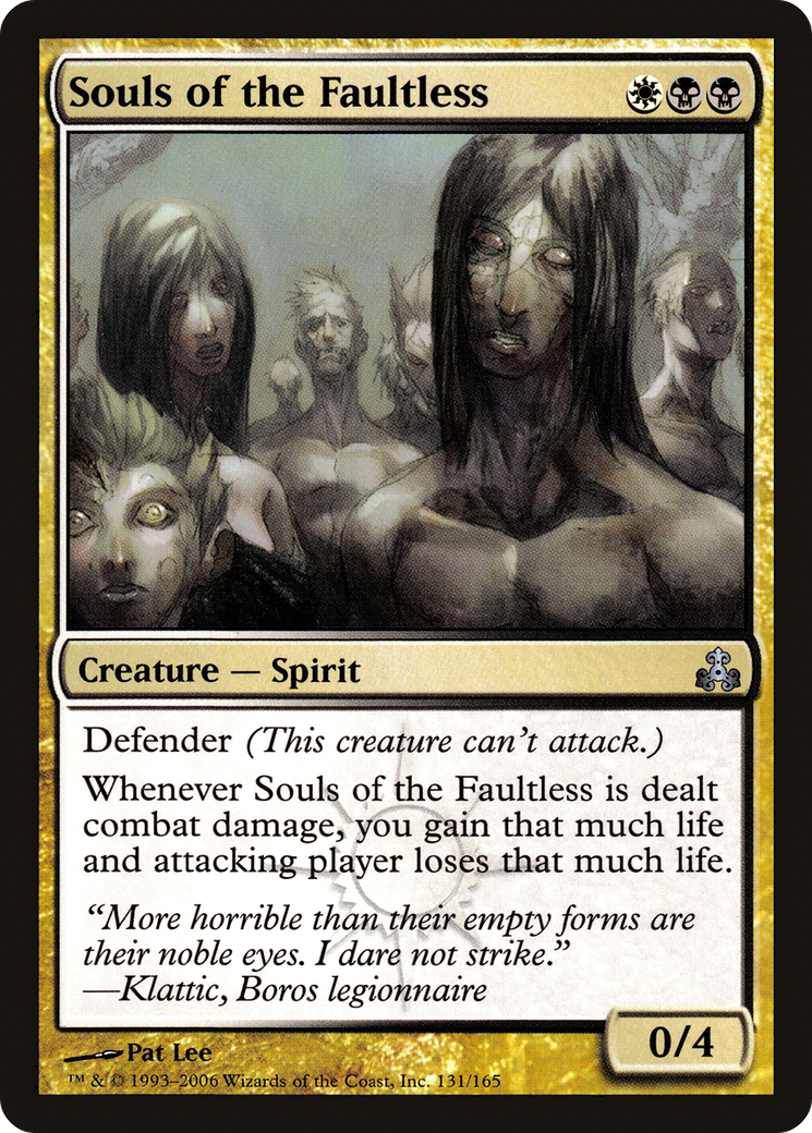 Souls of the Faultless (GPT-131) [Guildpact] MTG Single Wizards of the Coast