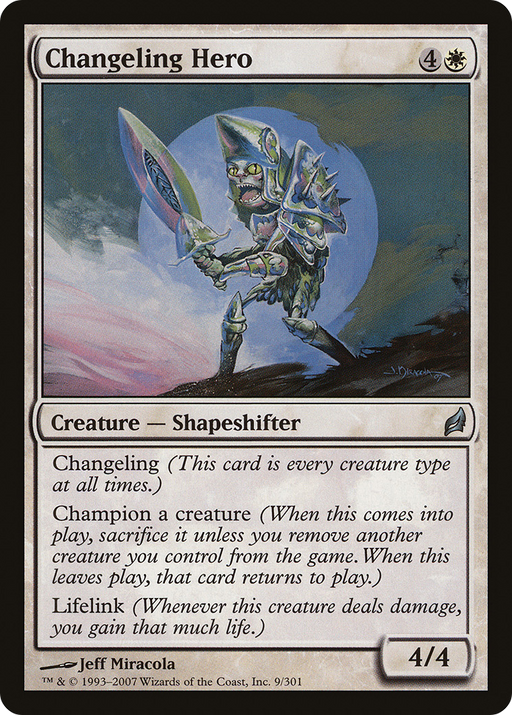 Changeling Hero (LRW-009) [Lorwyn] MTG Single Wizards of the Coast