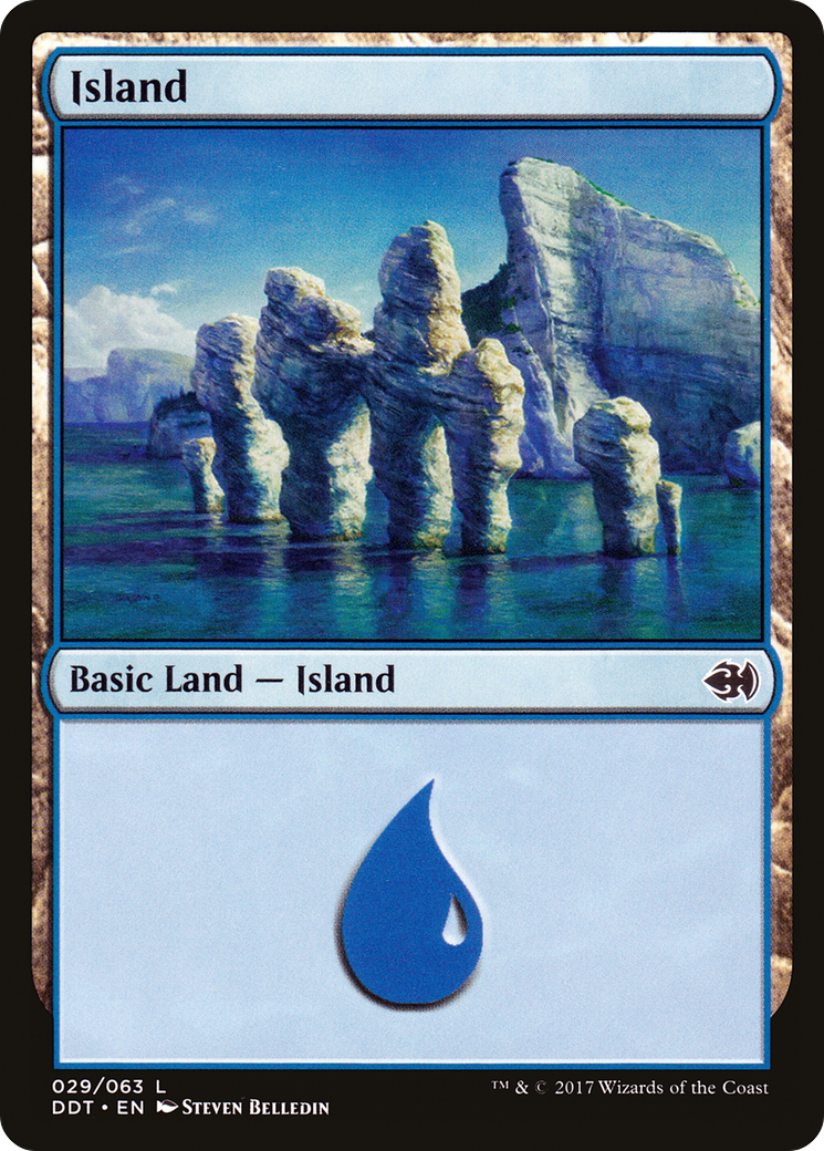 Island (29) (DDT-029) [Misc] Duel Decks: Merfolk vs. Goblins MTG Single Wizards of the Coast