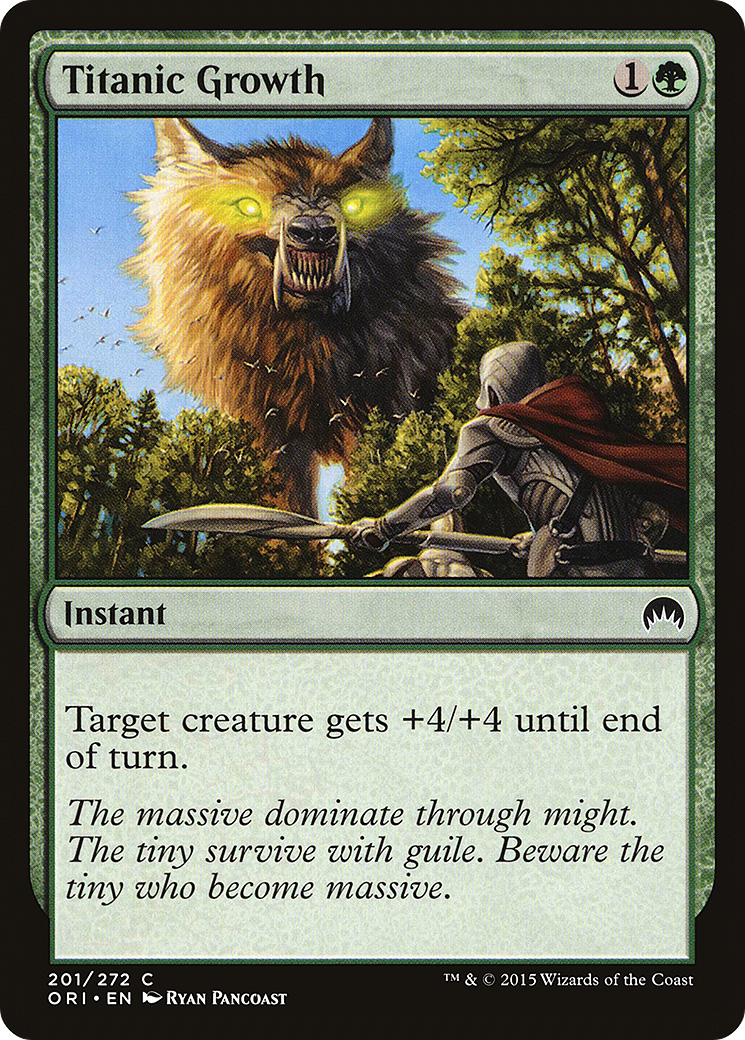 Titanic Growth (ORI-201) [Magic Origins] Foil MTG Single Wizards of the Coast