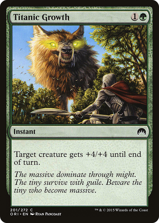 Titanic Growth (ORI-201) [Magic Origins] Foil MTG Single Wizards of the Coast