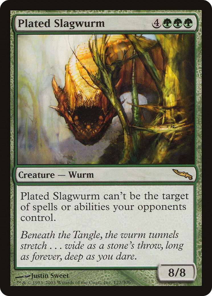 Plated Slagwurm (MRD-127) [Mirrodin] MTG Single Wizards of the Coast