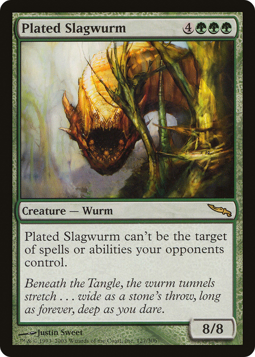 Plated Slagwurm (MRD-127) [Mirrodin] MTG Single Wizards of the Coast