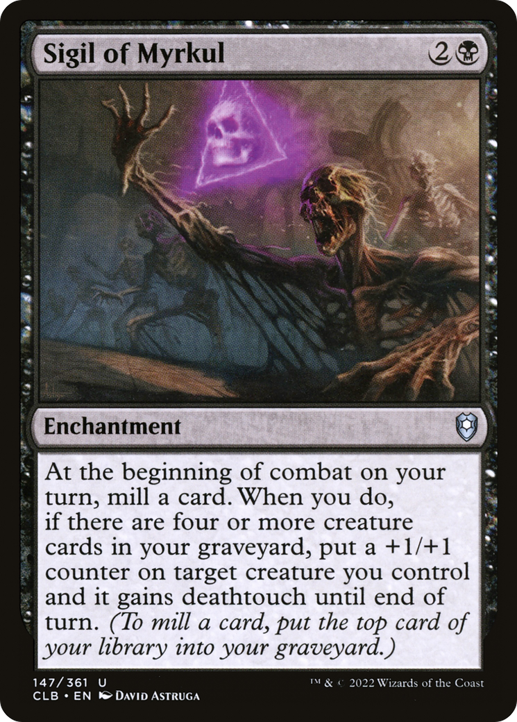 Sigil of Myrkul (CLB-147) [Commander Legends: Battle for Baldur's Gate] Foil MTG Single Wizards of the Coast