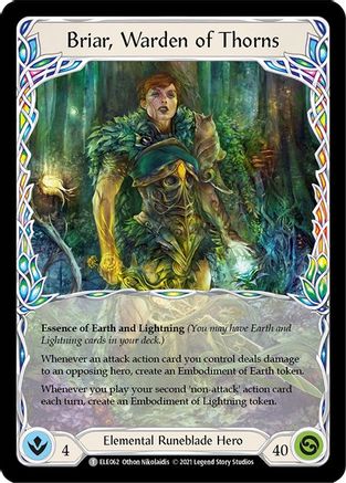 Briar, Warden of Thorns // Titan's Fist [U-ELE062] Unlimited Normal Flesh And Blood Single Flesh And Blood   