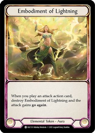 Embodiment of Lightning // Titan's Fist [U-ELE110] Unlimited Normal Flesh And Blood Single Flesh And Blood   