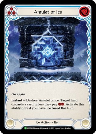 Amulet of Ice [LGS064] (Promo)  Cold Foil Flesh And Blood Single Flesh And Blood   