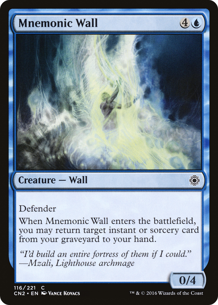 Mnemonic Wall (CN2-116) [Conspiracy: Take the Crown] MTG Single Wizards of the Coast