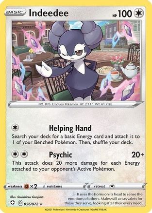 Indeedee - 056/072 () [Misc: Deck Exclusives] Pokemon Single Pokémon