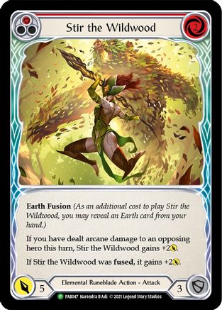 Stir the Wildwood [FAB047] (Promo)  Rainbow Foil Flesh And Blood Single Flesh And Blood   
