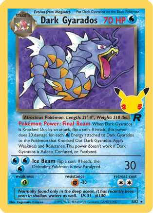 Dark Gyarados (8/25) Holofoil [Misc: Celebrations Classic Collection] Pokemon Single Pokémon