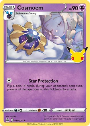 Cosmoem (14/25) Holofoil [Misc: Celebrations] Pokemon Single Pokémon
