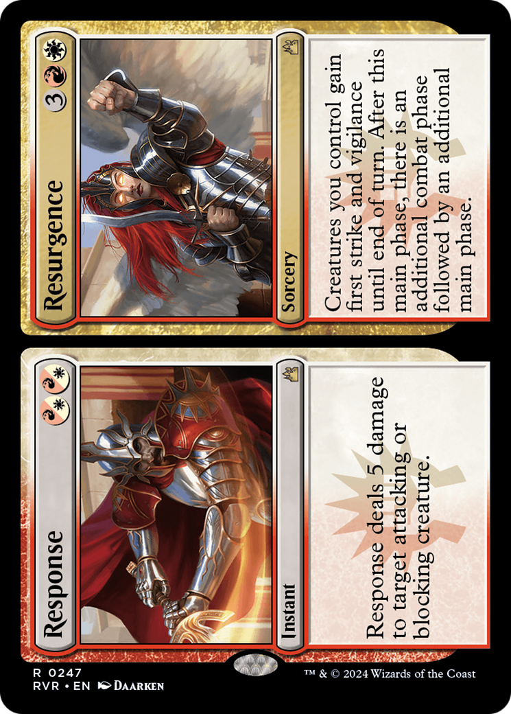 Response // Resurgence (RVR-247) [Ravnica Remastered] Foil MTG Single Wizards of the Coast