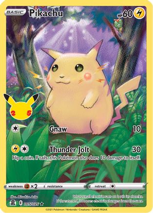 Pikachu (5/25) Holofoil [Misc: Celebrations] Pokemon Single Pokémon