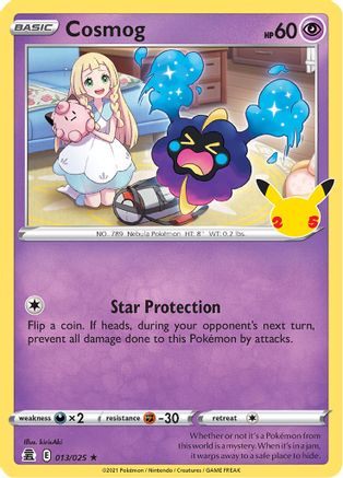 Cosmog (13/25) Holofoil [Misc: Celebrations] Pokemon Single Pokémon