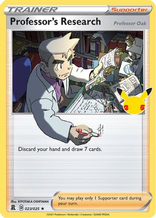 Professor's Research (23/25) - [Misc: Celebrations] Holofoil Pokemon Single Pokémon