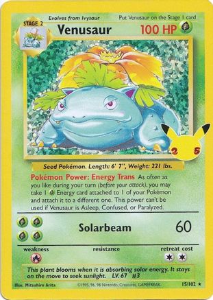 Venusaur (15) - [Misc: Celebrations Classic Collection] Holofoil Pokemon Single Pokémon