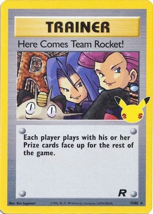 Here Comes Team Rocket! (15) Holofoil [Misc: Celebrations Classic Collection] Pokemon Single Pokémon