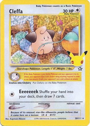 Cleffa (20/25) Holofoil [Misc: Celebrations Classic Collection] Pokemon Single Pokémon