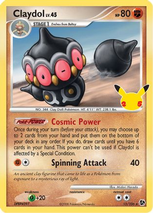 Claydol (15/25) Holofoil [Misc: Celebrations Classic Collection] Pokemon Single Pokémon
