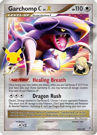 Garchomp C LV.X (145/25) Holofoil [Misc: Celebrations Classic Collection] Pokemon Single Pokémon