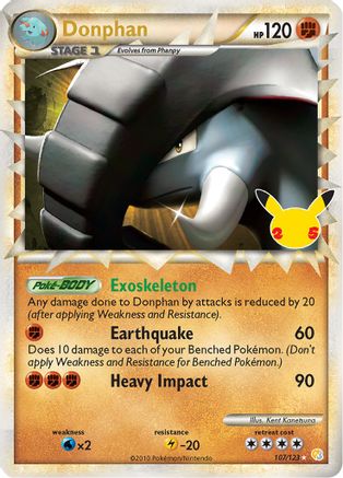 Donphan (Prime) (107/25) Holofoil [Misc: Celebrations Classic Collection] Pokemon Single Pokémon