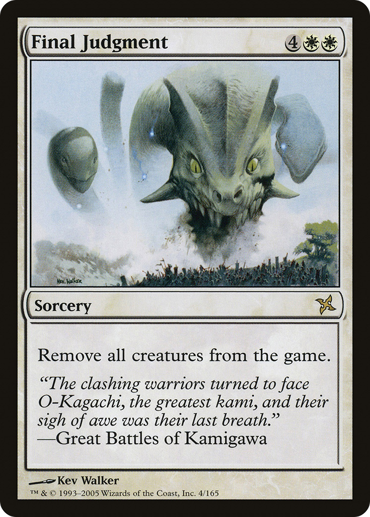 Final Judgment (BOK-004) [Betrayers of Kamigawa] Foil MTG Single Wizards of the Coast