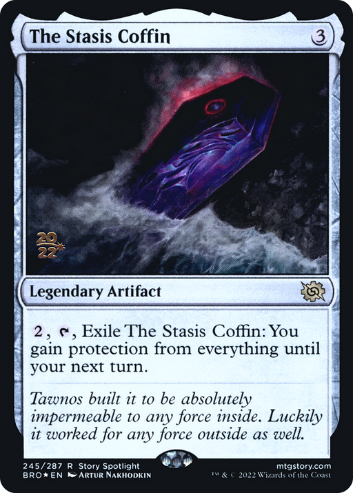 The Stasis Coffin (PRE-245) [The Brothers' War Promos] Foil MTG Single Wizards of the Coast