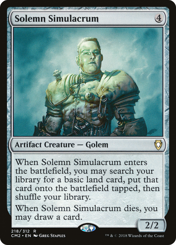 Solemn Simulacrum (218) (CM2-218) [Commander Anthology Volume II] MTG Single Wizards of the Coast