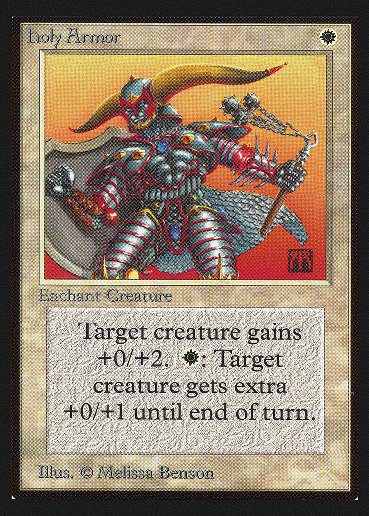 Holy Armor (CE) (CED-) [Collectors' Edition] MTG Single Wizards of the Coast