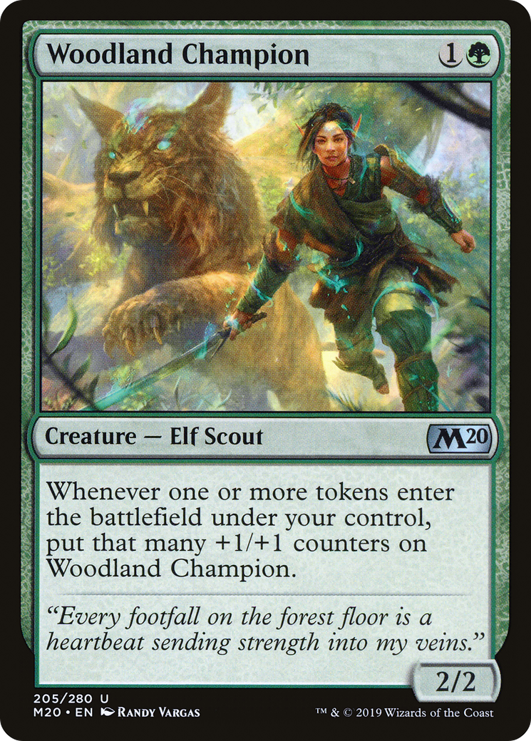 Woodland Champion (M20-205) [Core Set 2020] MTG Single Wizards of the Coast