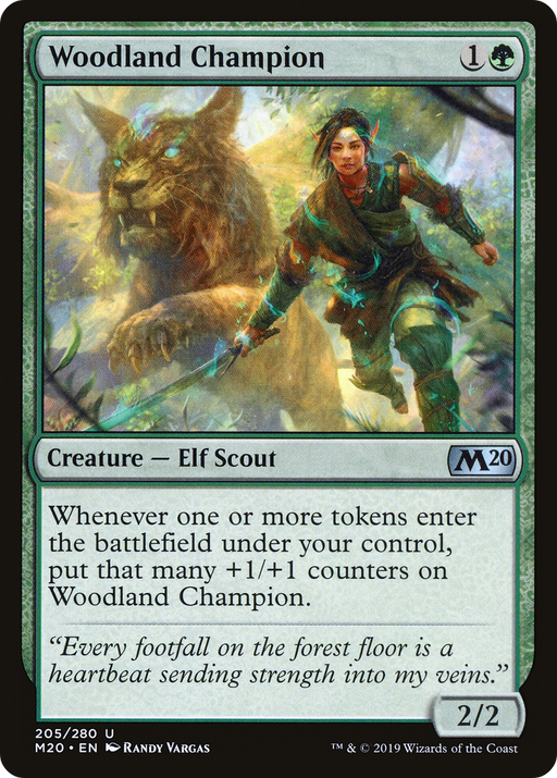 Woodland Champion (M20-205) [Core Set 2020] MTG Single Wizards of the Coast