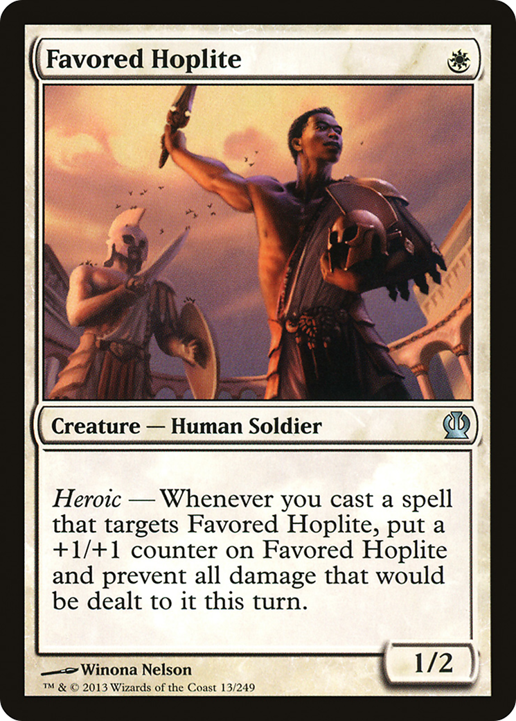 Favored Hoplite (THS-013) [Theros] MTG Single Wizards of the Coast