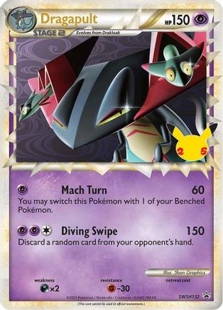 Dragapult (Prime) - SWSH132 (SWSH132/307) Holofoil [Promos: SWSH Promo Cards] Pokemon Single Pokémon