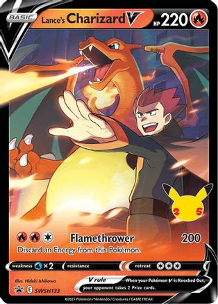 Lance's Charizard V - SWSH133 (SWSH133/307) Holofoil [Promos: SWSH Promo Cards] Pokemon Single Pokémon