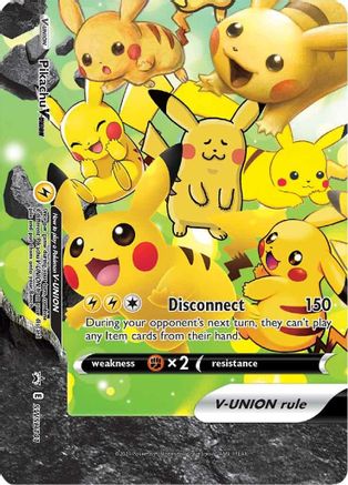 Pikachu V-Union - SWSH141 (SWSH141/307) Holofoil [Promos: SWSH Promo Cards] Pokemon Single Pokémon
