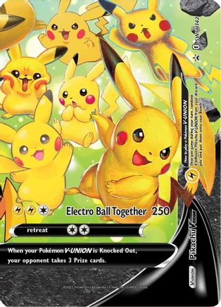 Pikachu V-Union - SWSH142 (SWSH142/307) Holofoil [Promos: SWSH Promo Cards] Pokemon Single Pokémon