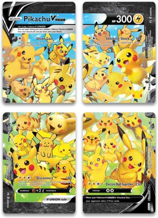 Pikachu V-Union [Set of 4] () Holofoil [Promos: SWSH Promo Cards] Pokemon Single Pokémon