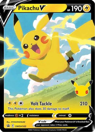 Pikachu V - SWSH143 (SWSH143/307) Holofoil [Promos: SWSH Promo Cards] Pokemon Single Pokémon