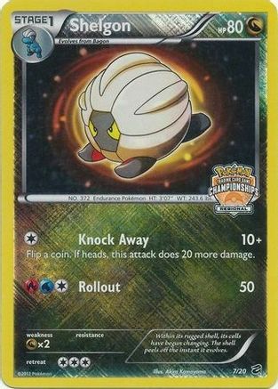 Shelgon - 7/20 (Regional Championships) () Reverse Holofoil [Promos: League & Championship Cards] Pokemon Single Pokémon