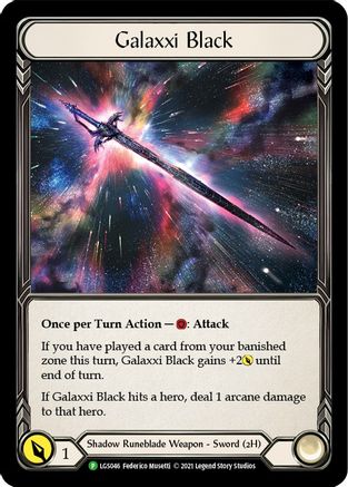 Galaxxi Black [LGS046] (Promo)  Cold Foil Flesh And Blood Single Flesh And Blood   